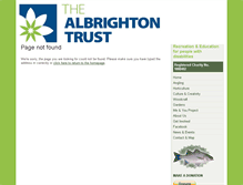 Tablet Screenshot of albrightontrust.org.uk
